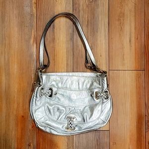 B Makowsky Silver Purse